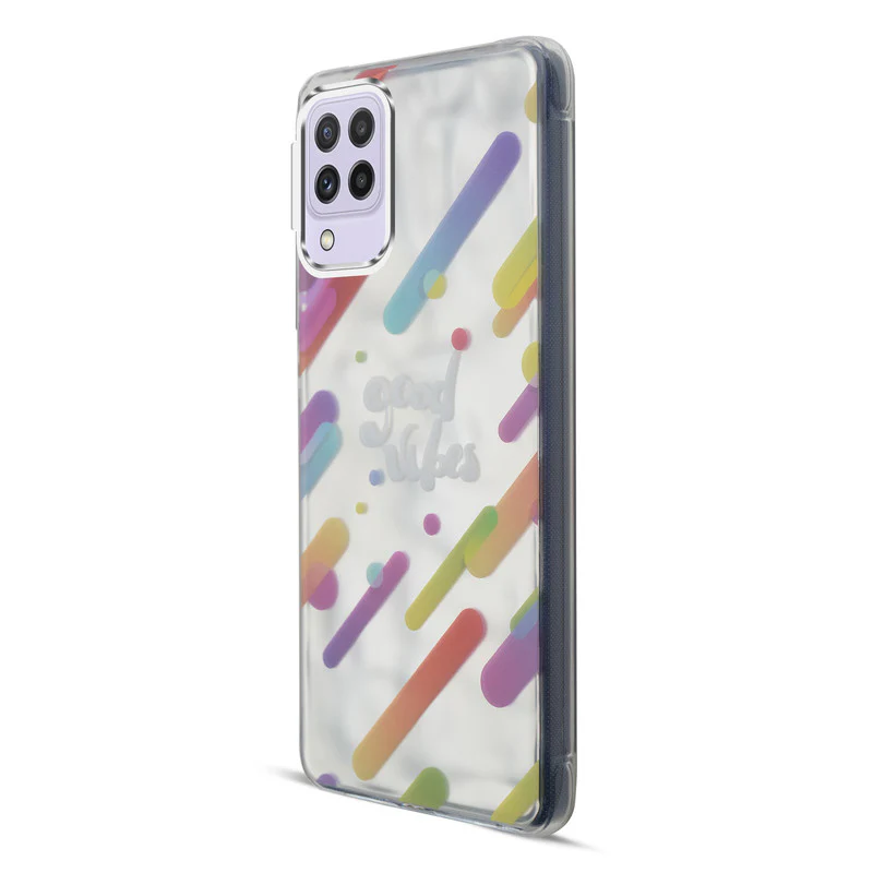 Wrinkle & Artistic Wave Printed Phone Case For Samsung A22 4G - Image 8