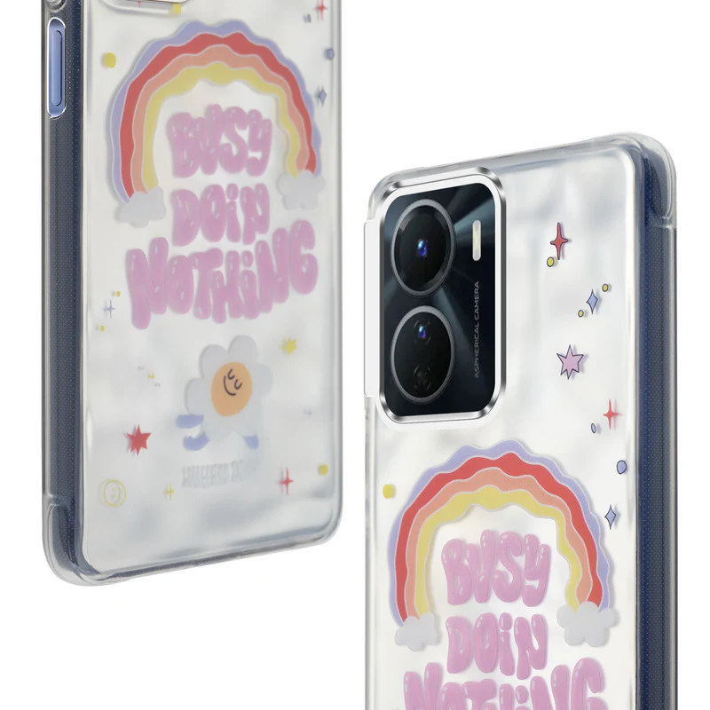 Wrinkle & Artistic Wave Printed Phone Case For Vivo Y16 - Image 10
