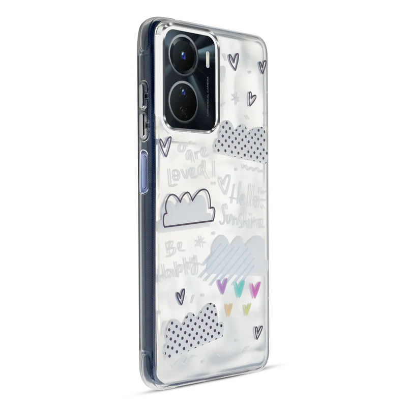 Wrinkle & Artistic Wave Printed Phone Case For Vivo Y16 - Image 12