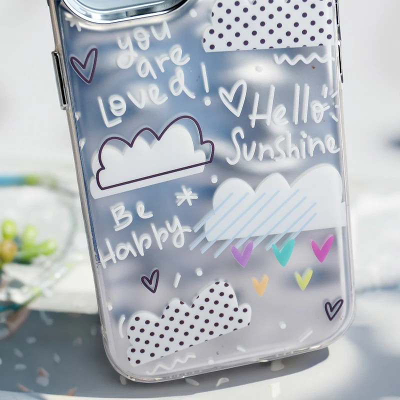 Wrinkle & Artistic Wave Printed Phone Case For Vivo Y16 - Image 14