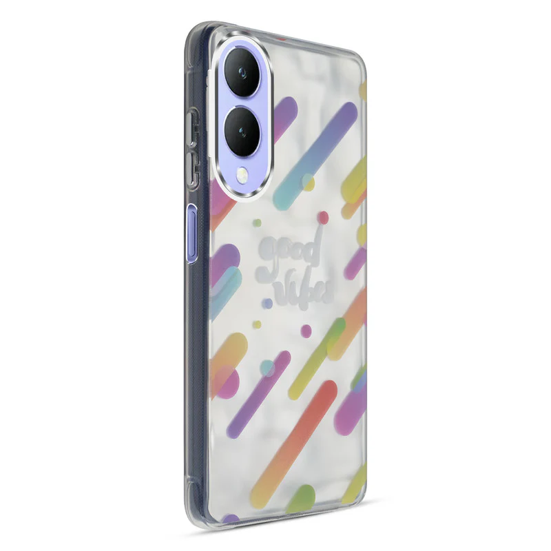 Wrinkle & Artistic Wave Printed Phone Case For Vivo Y17s - Image 33