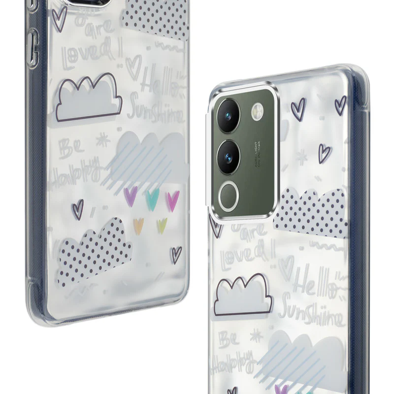 Wrinkle & Artistic Wave Printed Phone Case For Vivo Y200 5G - Image 15