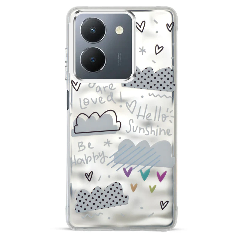 Wrinkle & Artistic Wave Printed Phone Case For Vivo Y36 4G - Image 13